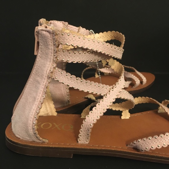 XOXO Sandals with zipper on heal sz 10M - Picture 4 of 6